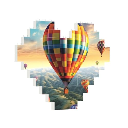 Baustein-Puzzle, Herz, Heißluftballon, Baustein-Puzzle, Puzzles für Erwachsene, personalisiertes Fotoblock-Puzzle, Heimdekoration, 3D-Ziegel-Puzzle für Damen und Herren Baustein-Puzzle, Herz, Heißluftballon, Baustein-Puzzle, Puzzles für Erwachsene, personalisiertes Fotoblock-Puzzle, Heimdekoration, 3D-Ziegel-Puzzle für Damen und Herren von PAQOLSMCKR