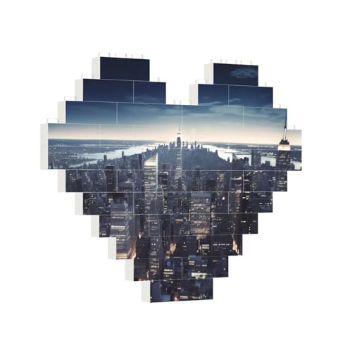 Baustein-Puzzle, Herz, New York City, Baustein-Puzzle, Puzzles für Erwachsene, personalisiertes Fotoblock-Puzzle, Heimdekoration, 3D-Stein-Puzzle für Damen und Herren Baustein-Puzzle, Herz, New York City, Baustein-Puzzle, Puzzles für Erwachsene, personalisiertes Fotoblock-Puzzle, Heimdekoration, 3D-Stein-Puzzle für Damen und Herren von PAQOLSMCKR