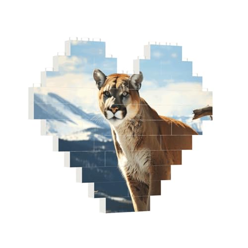 Baustein-Puzzle, Herz, Panther, Berglöwe, Baustein-Puzzle, Puzzles für Erwachsene, personalisiertes Fotoblock-Puzzle, Heimdekoration, 3D-Ziegel-Puzzle für Damen und Herren Baustein-Puzzle, Herz, Panther, Berglöwe, Baustein-Puzzle, Puzzles für Erwachsene, personalisiertes Fotoblock-Puzzle, Heimdekoration, 3D-Ziegel-Puzzle für Damen und Herren von PAQOLSMCKR