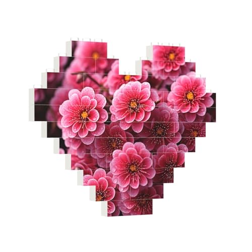 Baustein-Puzzle, Herz, blühende Blumen, Baustein-Puzzle, Puzzles für Erwachsene, personalisiertes Fotoblock-Puzzle, Heimdekoration, 3D-Ziegel-Puzzle für Damen und Herren Baustein-Puzzle, Herz, blühende Blumen, Baustein-Puzzle, Puzzles für Erwachsene, personalisiertes Fotoblock-Puzzle, Heimdekoration, 3D-Ziegel-Puzzle für Damen und Herren von PAQOLSMCKR