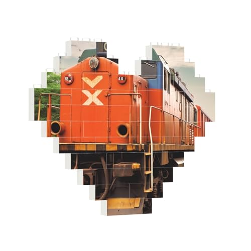 Baustein-Puzzle, Herzzug, Baustein-Puzzle, Puzzles für Erwachsene, personalisiertes Fotoblock-Puzzle, Heimdekoration, 3D-Ziegel-Puzzle für Damen und Herren von PAQOLSMCKR
