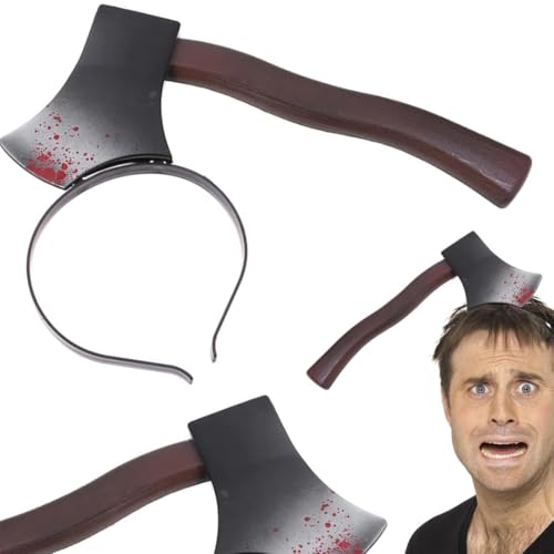 PARENCE.- Blutige Axt Stirnband 27x12cm – Halloween Kostümzubehör – realistische Wirkung, Kunstblut – ideal für Mottopartys, Karneval, Cosplay Horror PARENCE.- Blutige Axt Stirnband 27x12cm – Halloween Kostümzubehör – realistische Wirkung, Kunstblut – ideal für Mottopartys, Karneval, Cosplay Horror von PARENCE