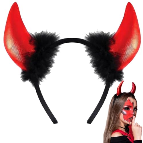 PARENCE.- Rotes und schwarzes Teufelshorn Stirnband – Halloween und Party Kostümzubehör – für Kinder und Erwachsene – 19,5 x 17 cm – Zufällige Farbe PARENCE.- Rotes und schwarzes Teufelshorn Stirnband – Halloween und Party Kostümzubehör – für Kinder und Erwachsene – 19,5 x 17 cm – Zufällige Farbe von PARENCE