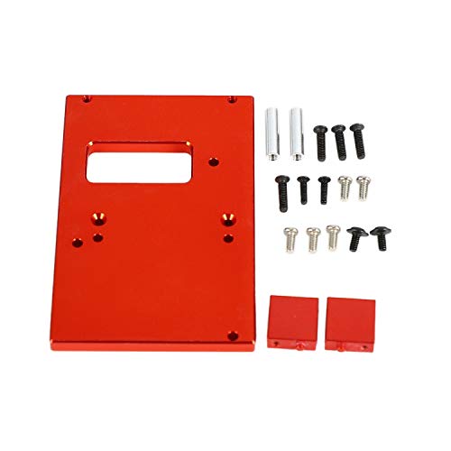 PARMI Teile für 17G 1/16 RC Modell Auto Metall Servo Halterung Befestigungs Platte MN-D90 / MN-99 / MN-91 / -45 Rot von PARMI