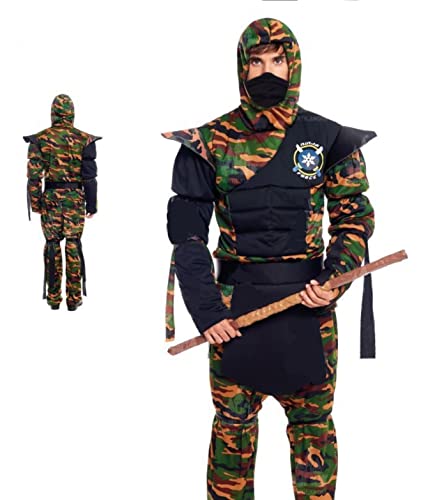 PARTILANDIA Ninja Commando Kostüm für Herren - M von PARTILANDIA