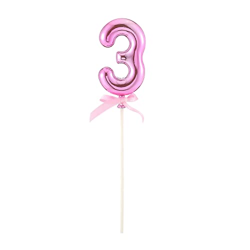 NEU Kuchen/Cake-Topper Mini Ziffer am Stab, 9 cm, Zahl 3, pink, Stab ca. 15cm NEU Kuchen/Cake-Topper Mini Ziffer am Stab, 9 cm, Zahl 3, pink, Stab ca. 15cm von PARTY DISCOUNT