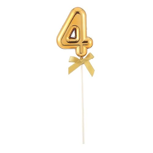 NEU Kuchen/Cake-Topper Mini Ziffer am Stab, 9 cm, Zahl 4, gold, Stab ca. 15cm NEU Kuchen/Cake-Topper Mini Ziffer am Stab, 9 cm, Zahl 4, gold, Stab ca. 15cm von PARTY DISCOUNT