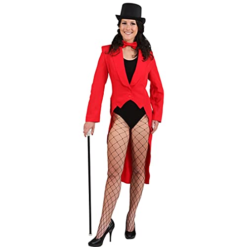 Orlob Frack Damenfrack rot (46/48) von Party Discount