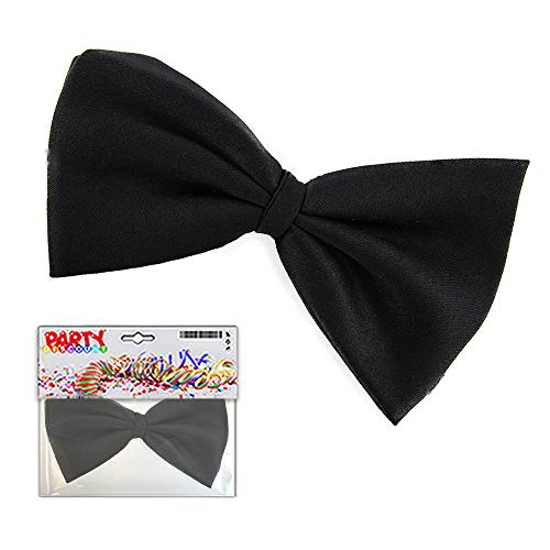 PARTY DISCOUNT ® Fliege Basic schwarz, in Satinoptik von PARTY DISCOUNT