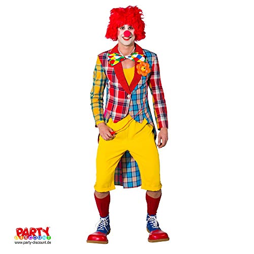 PARTY DISCOUNT ® Herren-Kostüm Frack Patchwork Clown, Gr. 60 von PARTY DISCOUNT