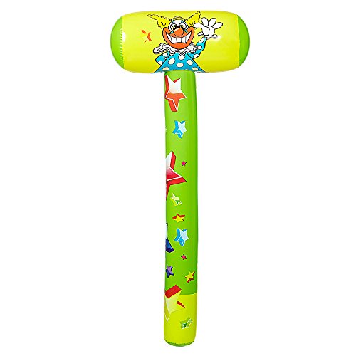 PARTY DISCOUNT Aufblasbarer Hammer, 96 cm, bunt von PARTY DISCOUNT