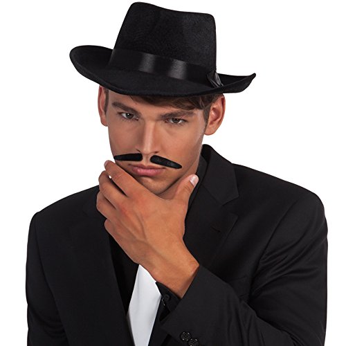 PARTY DISCOUNT Bart Gangster, schwarz von PARTY DISCOUNT
