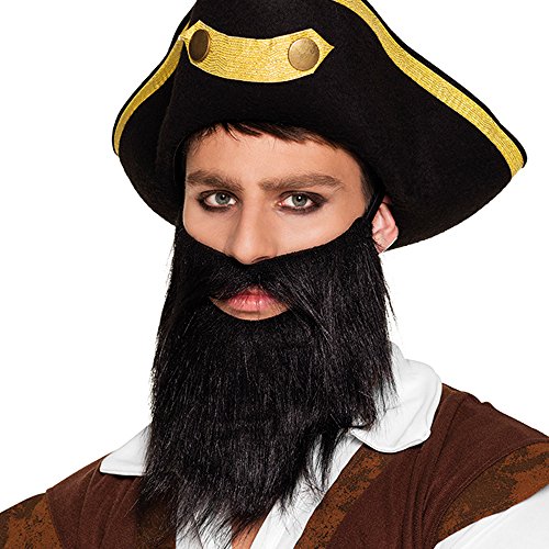 PARTY DISCOUNT Bart Piraten-Vollbart, schwarz von PARTY DISCOUNT