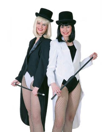 Party Discount Damen-Kostüm Frack, schwarz, Gr. 46-48 von Party Discount