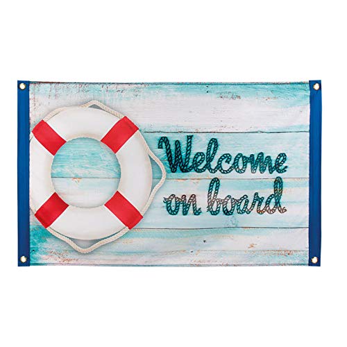 PARTY DISCOUNT Fahne Welcome on Board, 60 x 90 cm von PARTY DISCOUNT