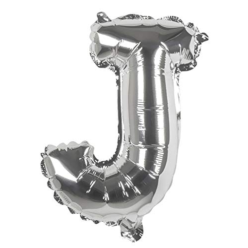 PARTY DISCOUNT Folienballon Mini Buchstabe J, Silber, 36cm PARTY DISCOUNT Folienballon Mini Buchstabe J, Silber, 36cm von PARTY DISCOUNT