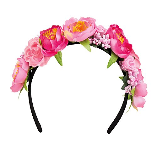 PARTY DISCOUNT Haarreif Lotus mit Blüten von PARTY DISCOUNT