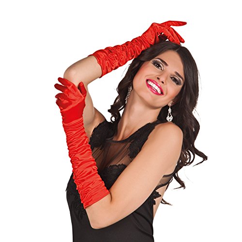 PARTY DISCOUNT Handschuhe Hollywood, ca. 50 cm, rot von PARTY DISCOUNT