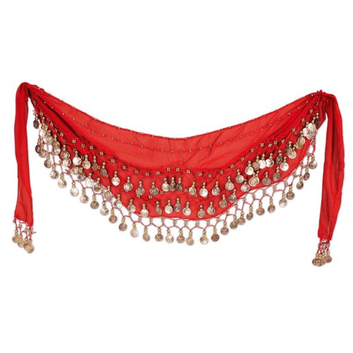 PARTY DISCOUNT Hüfttuch mit Münzen, rot PARTY DISCOUNT Hüfttuch mit Münzen, rot von PARTY DISCOUNT