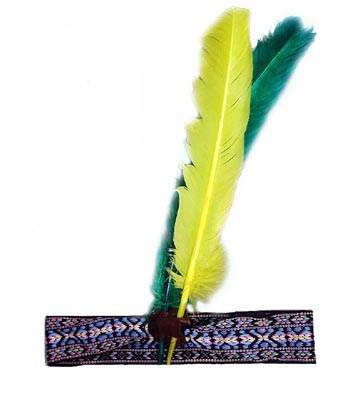 PARTY DISCOUNT Indianer-Stirnband mit 2 Federn von PARTY DISCOUNT
