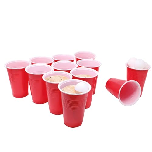 PARTY DISCOUNT NEU Bier-Pong Spiel-Set mit 20 Bechern und 15 Bällen von PARTY DISCOUNT