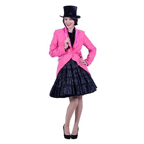 PARTY DISCOUNT NEU Damen-Kostüm Frack Deluxe, pink, Größe: L von PARTY DISCOUNT