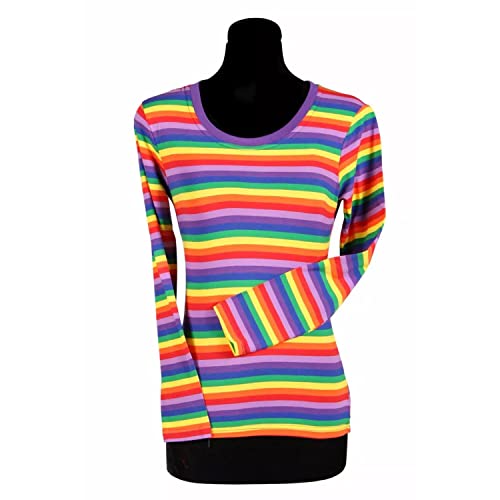 PARTY DISCOUNT NEU Damen-Kostüm Ringelshirt langarm, regenbogenfarben, bunt, Größe: XL PARTY DISCOUNT NEU Damen-Kostüm Ringelshirt langarm, regenbogenfarben, bunt, Größe: XL von PARTY DISCOUNT