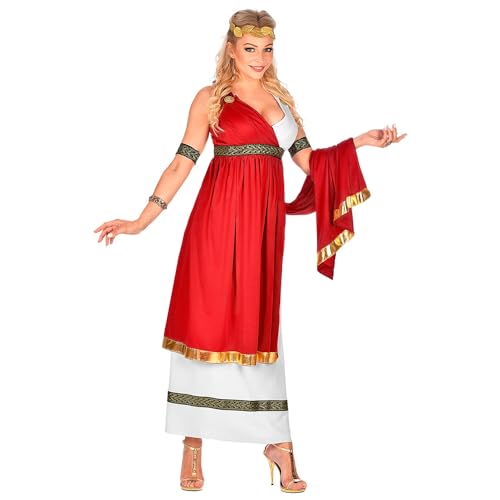PARTY DISCOUNT NEU Damen-Kostüm Römische Kaiserin, Kleid mit Umhang, Armbändern und Lorbeerkranz, Gr. S von PARTY DISCOUNT