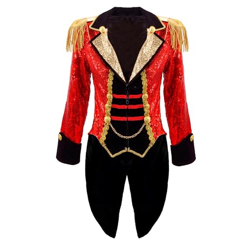 PARTY DISCOUNT NEU Damen-Kostüm Zirkus-Direktorin, Frack mit Pailletten, rot-schwarz, Gr. XXL PARTY DISCOUNT NEU Damen-Kostüm Zirkus-Direktorin, Frack mit Pailletten, rot-schwarz, Gr. XXL von PARTY DISCOUNT