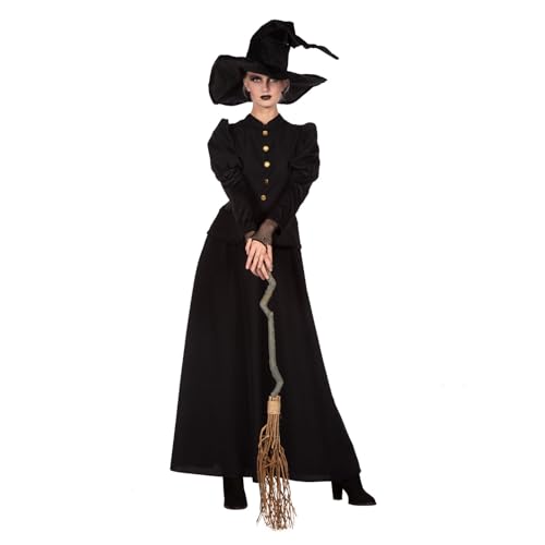PARTY DISCOUNT NEU Damen-Kostüm klassisches schwarzes Hexenkleid, Gr. 50-52 von PARTY DISCOUNT