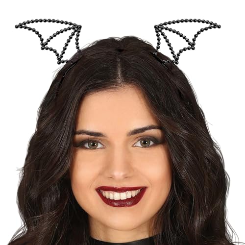 PARTY DISCOUNT NEU Haarreif Fledermaus mit Strass-Steinen, schwarz von PARTY DISCOUNT