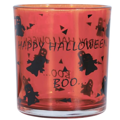 PARTY DISCOUNT NEU Halloween-Deko Windlicht/Glas, 2 Stück, ca. 7x8cm von PARTY DISCOUNT