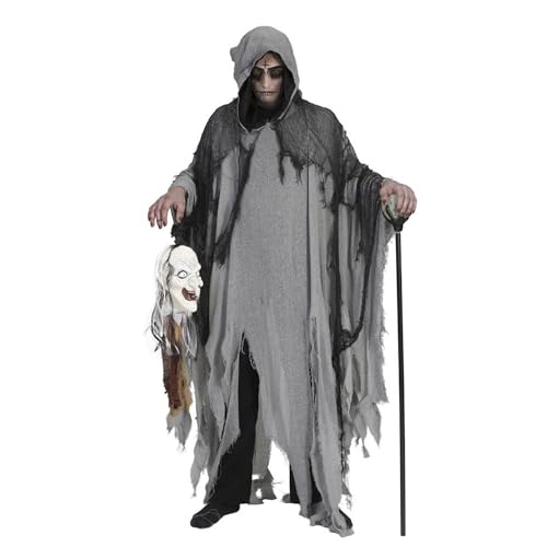 PARTY DISCOUNT NEU Halloween-Kostüm Umhang Grauer Geist, mit Kapuze, Einheitsgröße PARTY DISCOUNT NEU Halloween-Kostüm Umhang Grauer Geist, mit Kapuze, Einheitsgröße von PARTY DISCOUNT