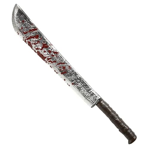 PARTY DISCOUNT NEU Halloween Machete Reality, Blutverschmiert, Länge ca. 75 cm von PARTY DISCOUNT
