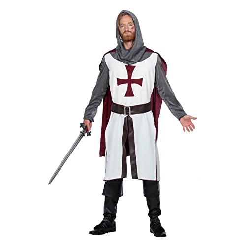 PARTY DISCOUNT NEU Herren-Kostüm Tempelritter, ink. Oberteil und Gürtel, Größe: 50 von PARTY DISCOUNT