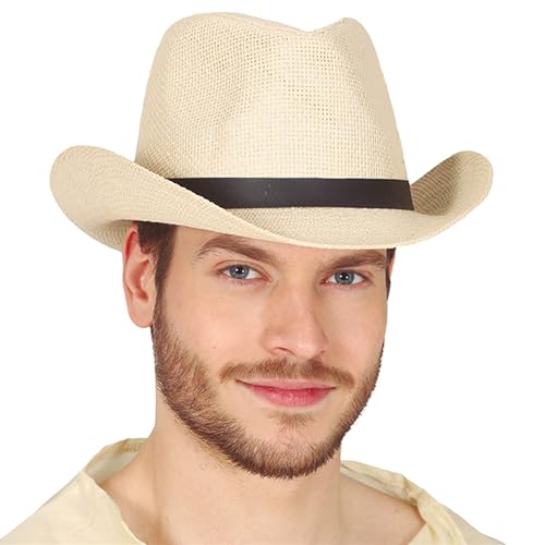 PARTY DISCOUNT NEU Hut 20er-Jahre, Herrenhut im 20er-Jahre Stil, Cowboyhut, hell-beige mit schwarzem Hutband PARTY DISCOUNT NEU Hut 20er-Jahre, Herrenhut im 20er-Jahre Stil, Cowboyhut, hell-beige mit schwarzem Hutband von PARTY DISCOUNT
