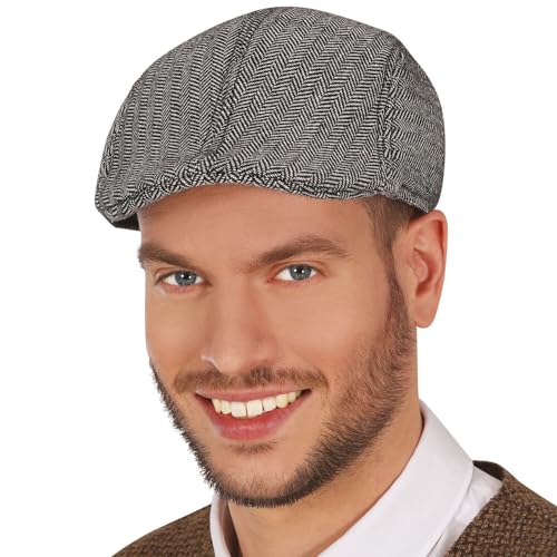 PARTY DISCOUNT NEU Hut Schiebermütze grau, 20er-Jahre-Kappe mit Fischgrätenmuster PARTY DISCOUNT NEU Hut Schiebermütze grau, 20er-Jahre-Kappe mit Fischgrätenmuster von PARTY DISCOUNT