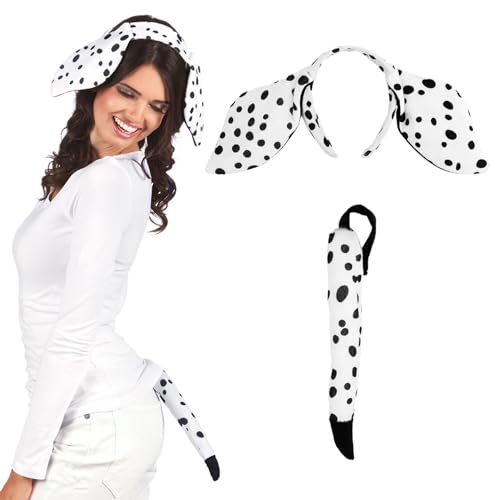 PARTY DISCOUNT NEU Kostüm-Set Dalmatiner, mit Ohren-Haarreif und Schwanz von PARTY DISCOUNT