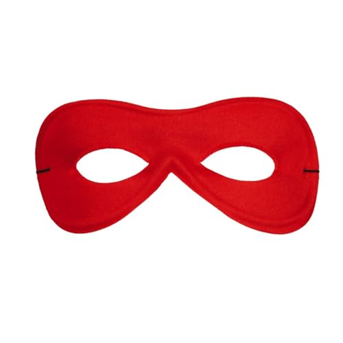 PARTY DISCOUNT NEU Maske Bandit/Superheld, Augenmaske mit Gummizug, rot von PARTY DISCOUNT