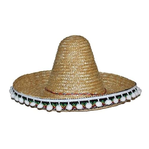 PARTY DISCOUNT NEU Mexikanischer Hut/Sombrero mit Bommeln, Durchmesser 60 cm, Natur PARTY DISCOUNT NEU Mexikanischer Hut/Sombrero mit Bommeln, Durchmesser 60 cm, Natur von PARTY DISCOUNT