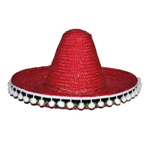 PARTY DISCOUNT NEU Mexikanischer Hut/Sombrero mit Bommeln, Durchmesser 60 cm, Rot PARTY DISCOUNT NEU Mexikanischer Hut/Sombrero mit Bommeln, Durchmesser 60 cm, Rot von PARTY DISCOUNT
