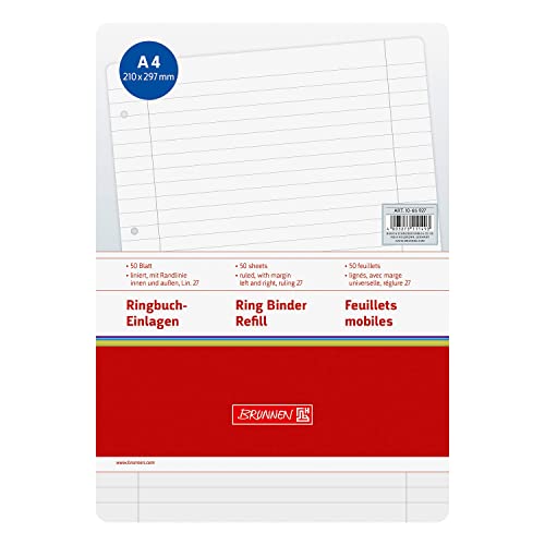 PARTY DISCOUNT NEU Ringbucheinlage DIN A4, 50 Blatt, 70g, Lineatur 27 von PARTY DISCOUNT