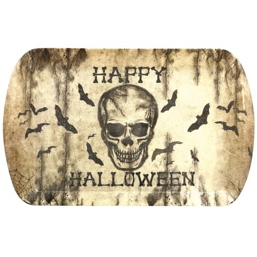 PARTY DISCOUNT NEU Tablett Totenkopf aus Kunststoff, ca. 39x24cm von PARTY DISCOUNT