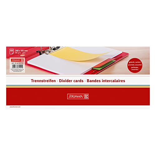 PARTY DISCOUNT NEU Trennstreifen aus Karton, 10,5x24cm, 100 Stück, bunt Sortiert von PARTY DISCOUNT