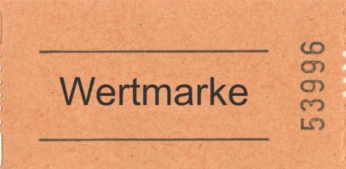 PARTY DISCOUNT Rollen-Gutscheine Wertmarke 1000 Abrisse, 1 Rolle, orange von PARTY DISCOUNT