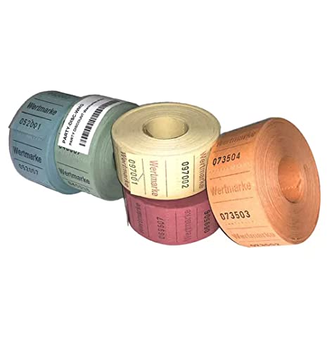 PARTY DISCOUNT Rollen-Gutscheine Wertmarke Mini 500 Abrisse, 2 Rollen, blau PARTY DISCOUNT Rollen-Gutscheine Wertmarke Mini 500 Abrisse, 2 Rollen, blau von PARTY DISCOUNT