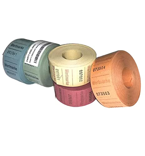 PARTY DISCOUNT Rollen-Gutscheine Wertmarke Mini 500 Abrisse, 2 Rollen, gelb PARTY DISCOUNT Rollen-Gutscheine Wertmarke Mini 500 Abrisse, 2 Rollen, gelb von PARTY DISCOUNT