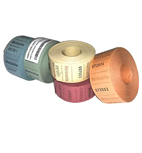 PARTY DISCOUNT Rollen-Gutscheine Wertmarke Mini 500 Abrisse, 2 Rollen, orange PARTY DISCOUNT Rollen-Gutscheine Wertmarke Mini 500 Abrisse, 2 Rollen, orange von PARTY DISCOUNT