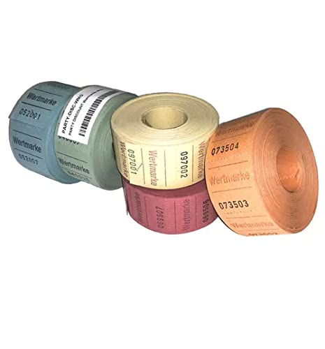 PARTY DISCOUNT Rollen-Gutscheine Wertmarke Mini 500 Abrisse, 3 Rollen, gelb PARTY DISCOUNT Rollen-Gutscheine Wertmarke Mini 500 Abrisse, 3 Rollen, gelb von PARTY DISCOUNT