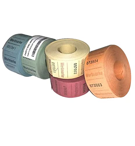 PARTY DISCOUNT Rollen-Gutscheine Wertmarke mini 500 Abrisse, 5 Rollen, blau PARTY DISCOUNT Rollen-Gutscheine Wertmarke mini 500 Abrisse, 5 Rollen, blau von PARTY DISCOUNT